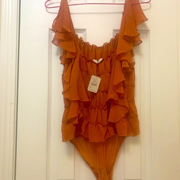 Free People Juliet Bodysuit - Terra Cotta - Picture 3 of 3